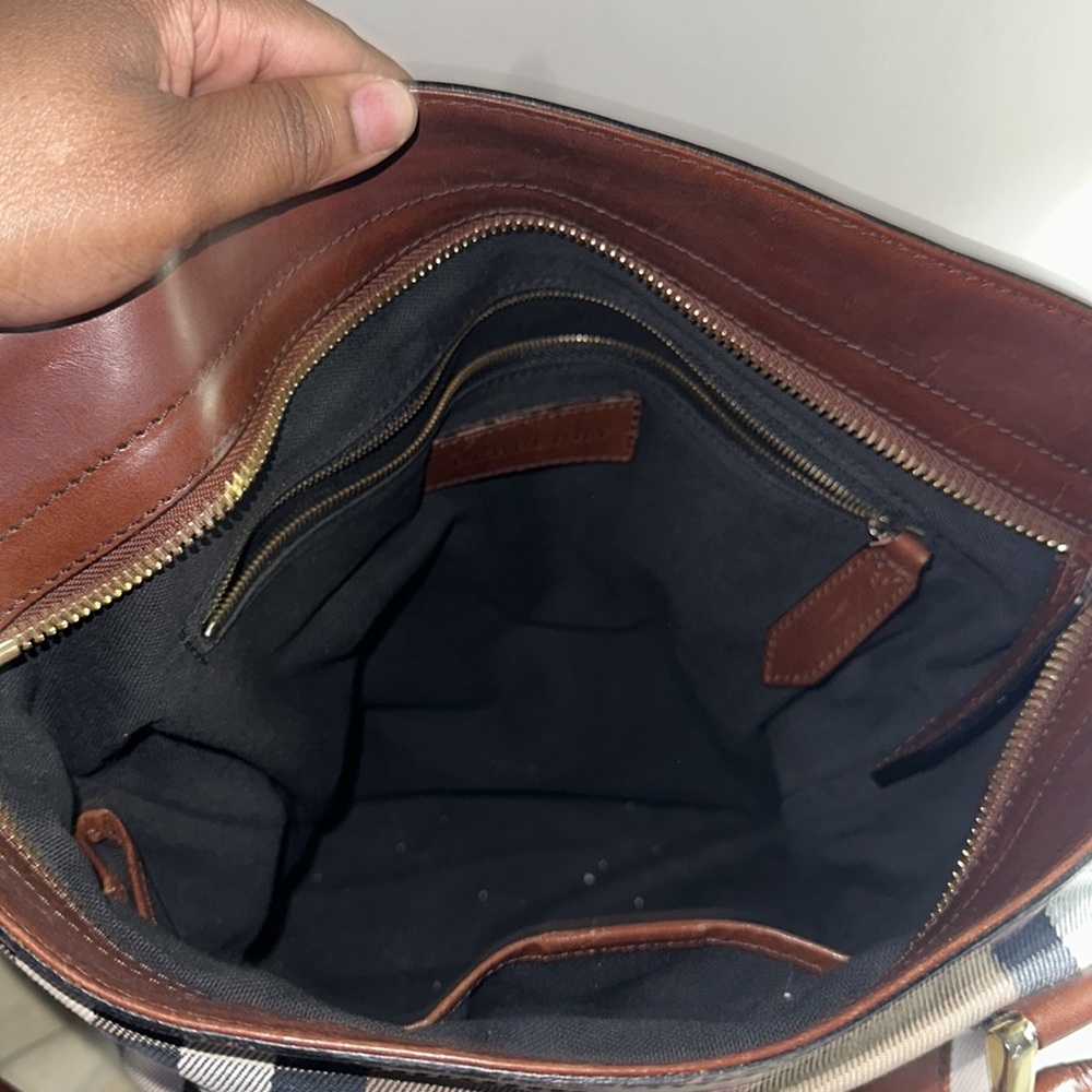 Burberry Beige/Tan House Check
Canvas and Leather Hobo - Picture 6 of 7